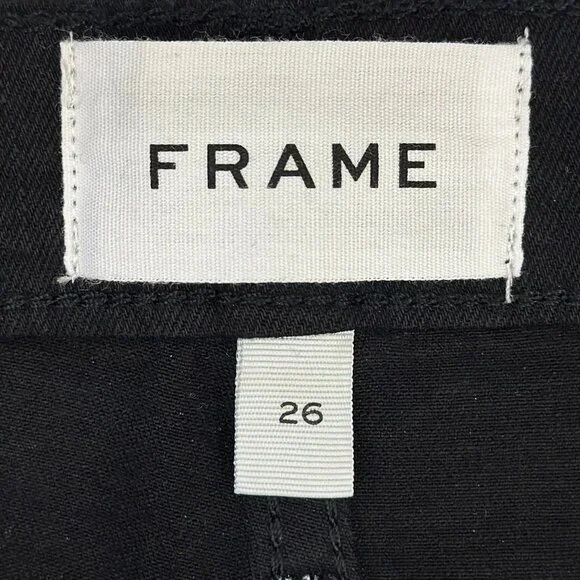 FRAME Split-Hem Coated Midi Skirt (Noir Coated Black)